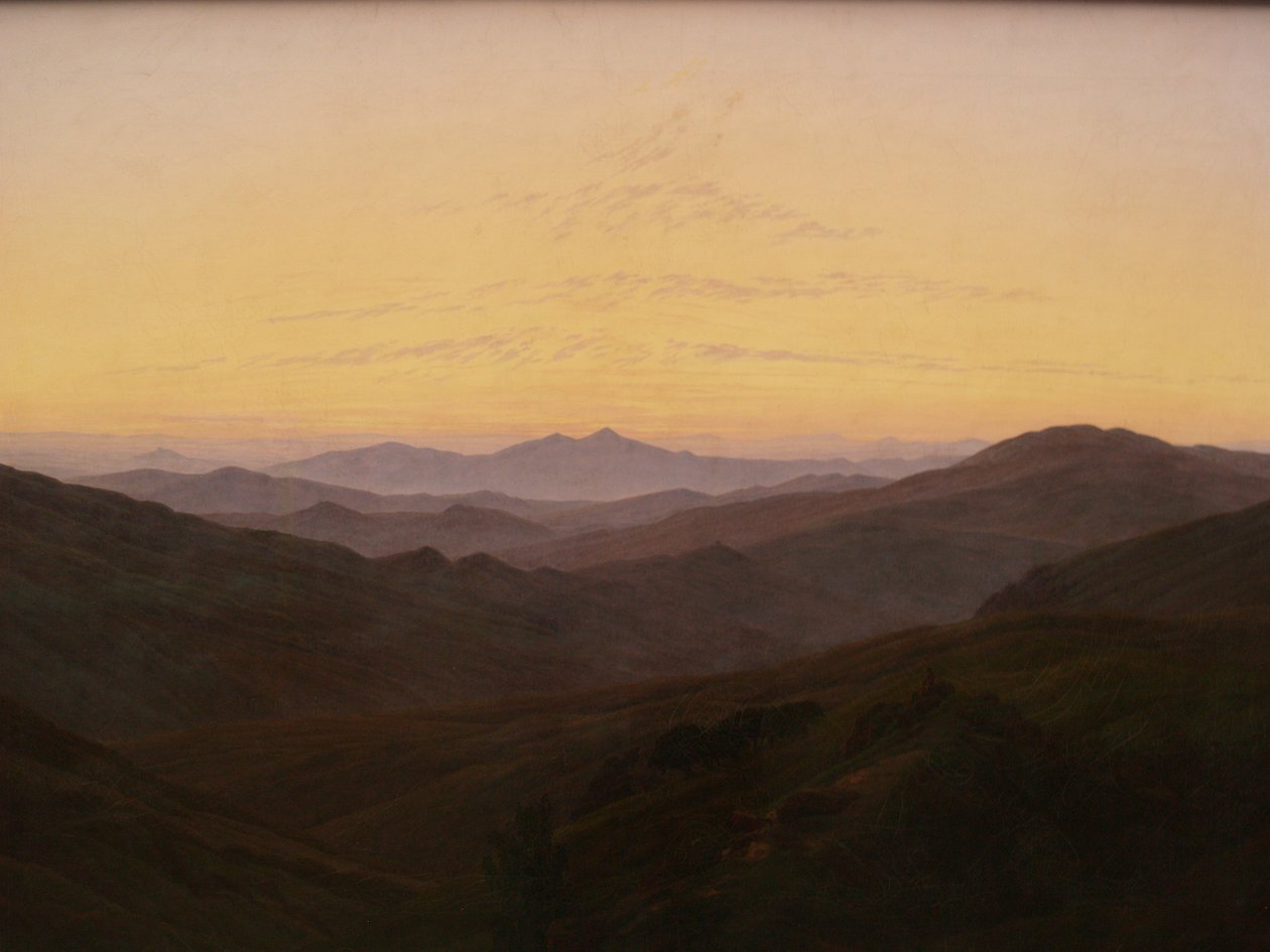 Tyska: Jättebergen Jättebergen av Caspar David Friedrich
