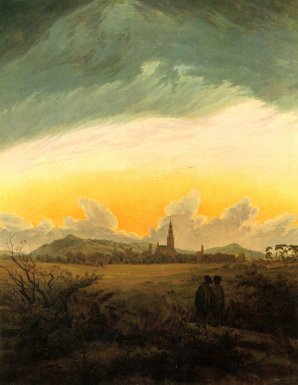 Neubrandenburg (Neubrandenburg i morgondimman) av Caspar David Friedrich
