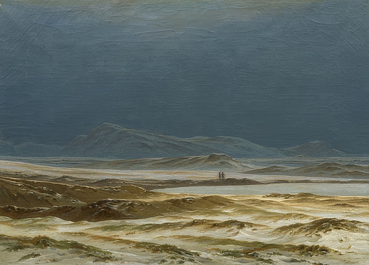 Nordiskt landskap på våren. Omkring 1825 av Caspar David Friedrich