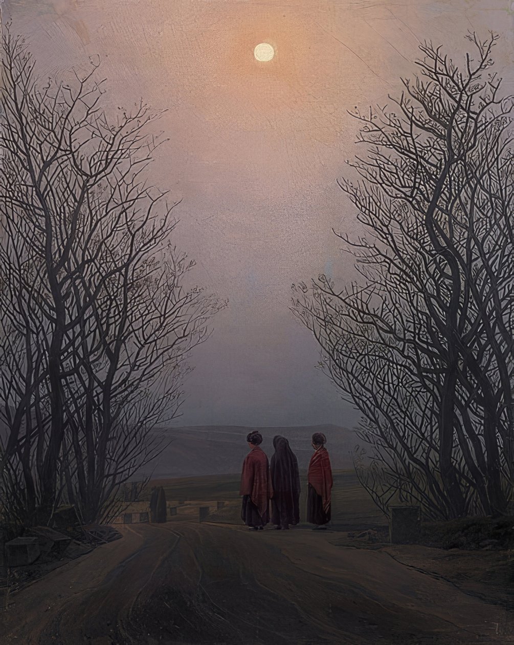 Påskmorgon. Omkring 1828-35 av Caspar David Friedrich