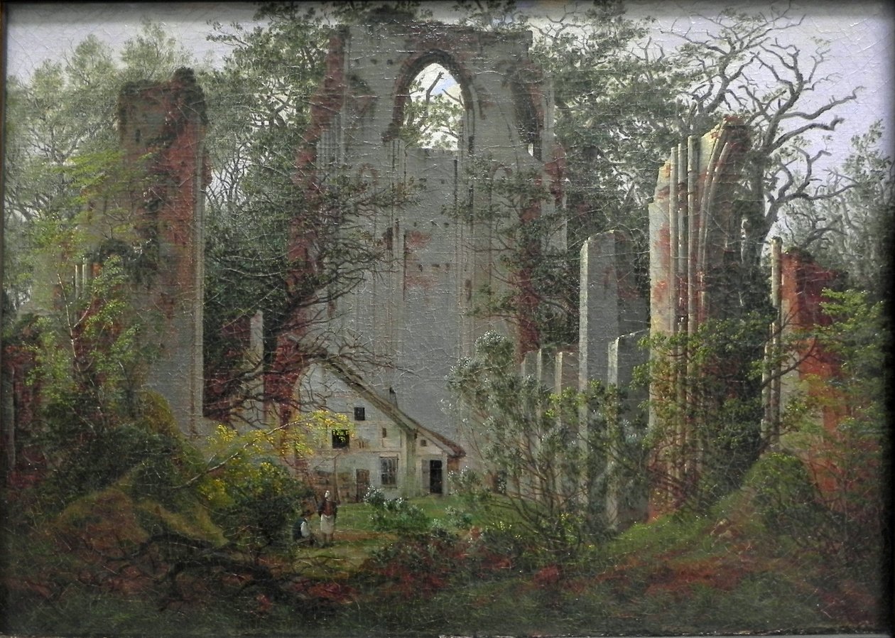 Ruinerna av klostret Eldena nära Greifswald av Caspar David Friedrich