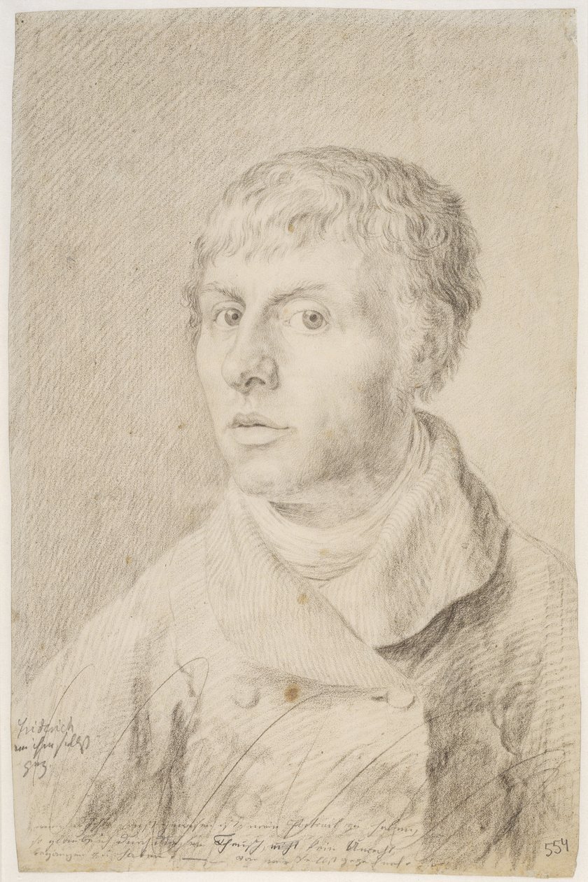 Självporträtt, 1800 av Caspar David Friedrich