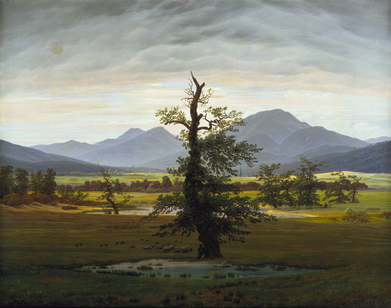 Ensamt träd av Caspar David Friedrich