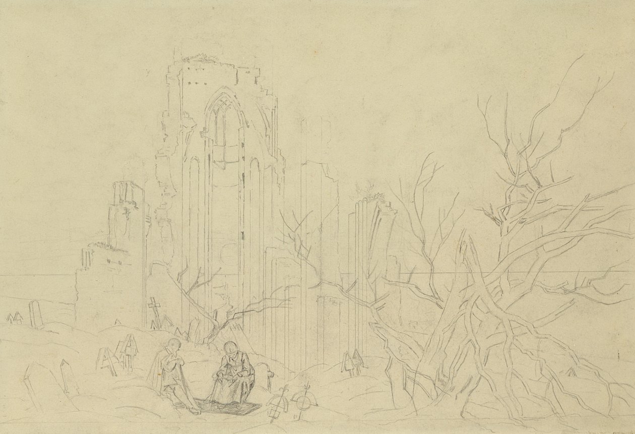 Studie för vintern, 1803 av Caspar David Friedrich