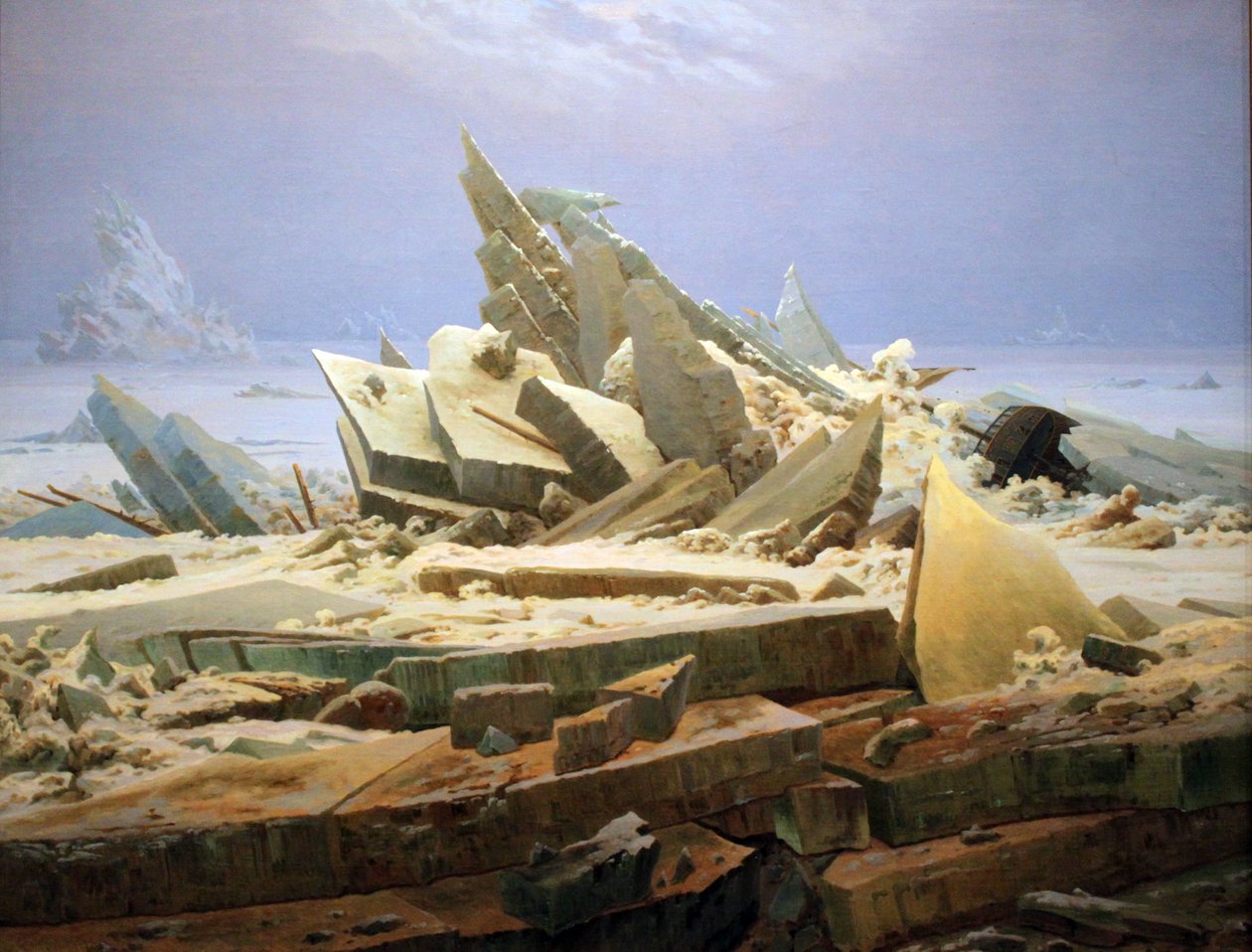 Ishavet (The Wreck of Hope) av Caspar David Friedrich
