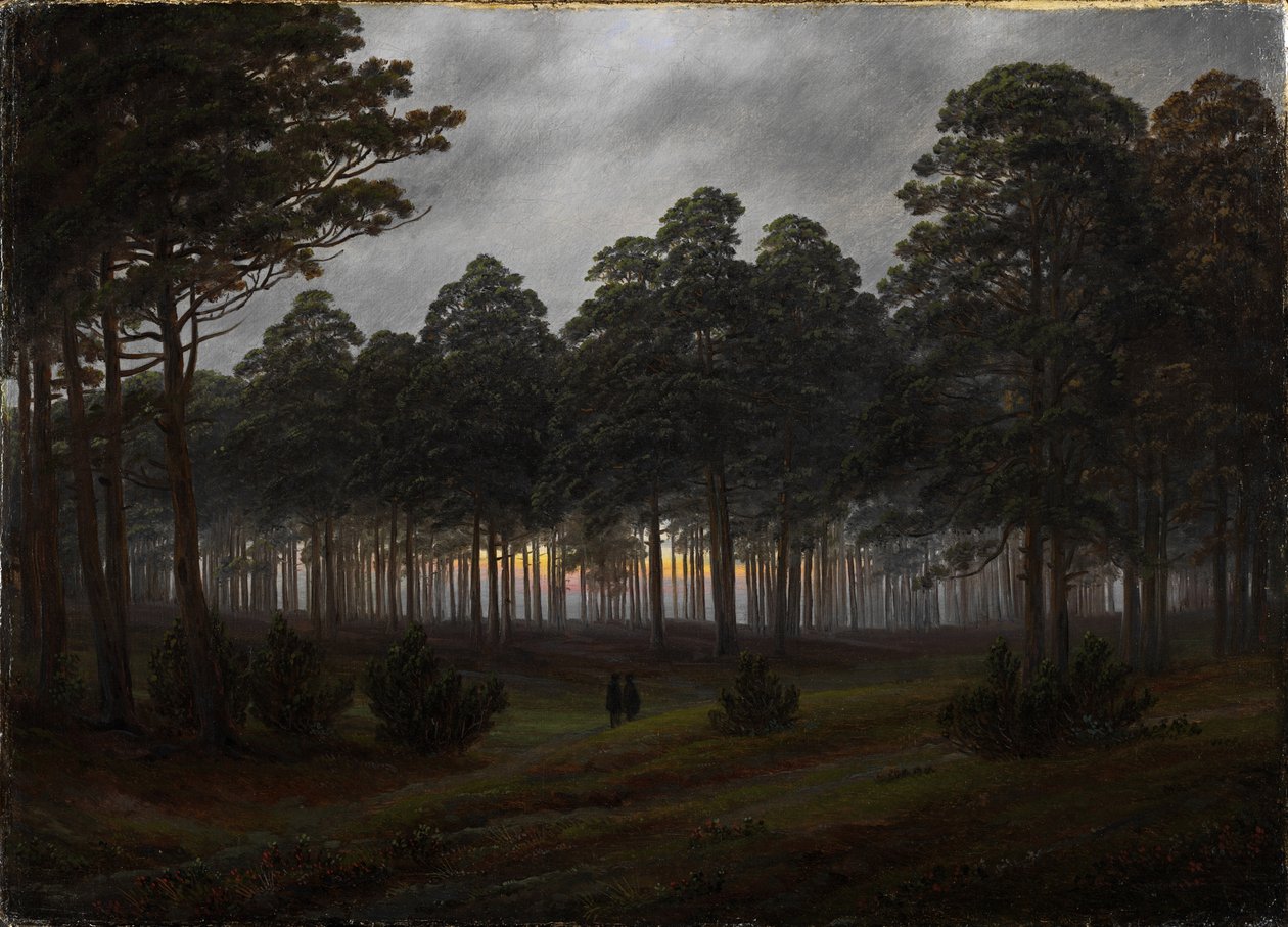 Tiderna på dygnet: Kvällen, 1821-1822 av Caspar David Friedrich