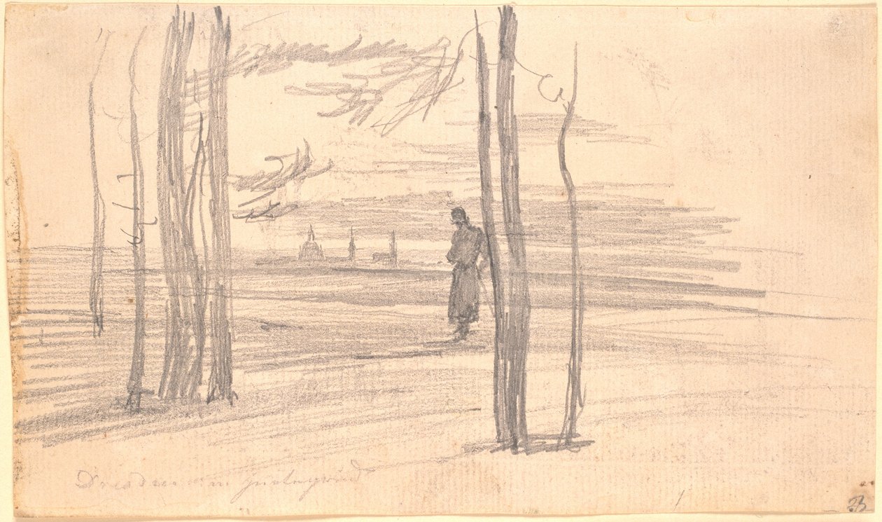 Utsikt över Dresden av Caspar David Friedrich