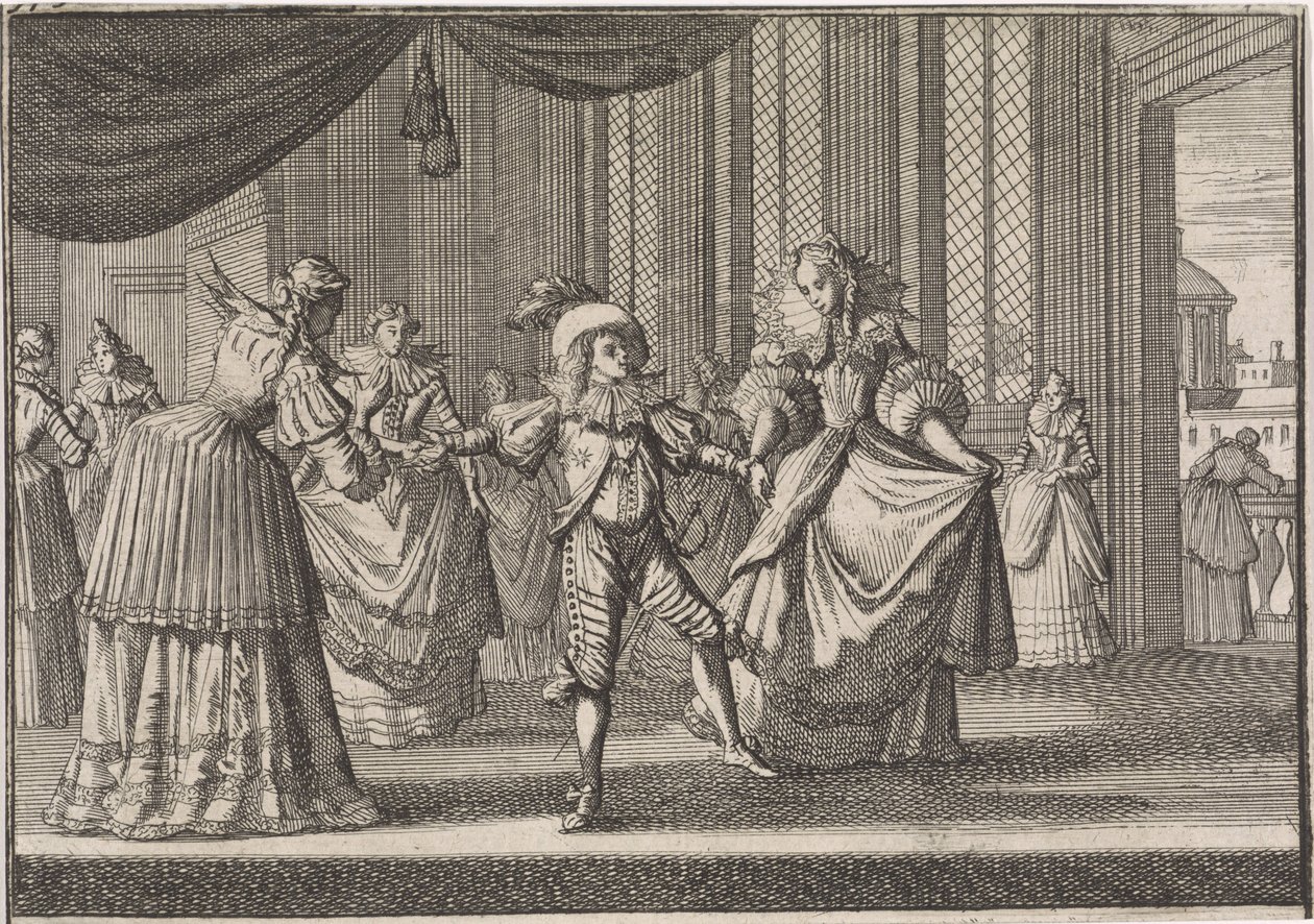 Utbildning av Balthazar Karel, äldste son till kung Filip IV, 1642 av Caspar Luyken (attributed to)