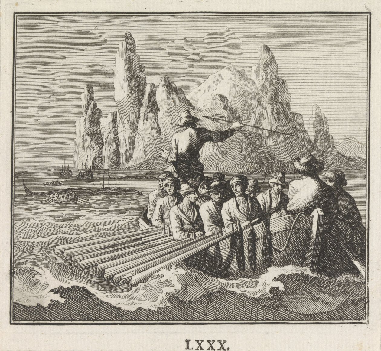 Emblem: stora fiskar av Caspar Luyken