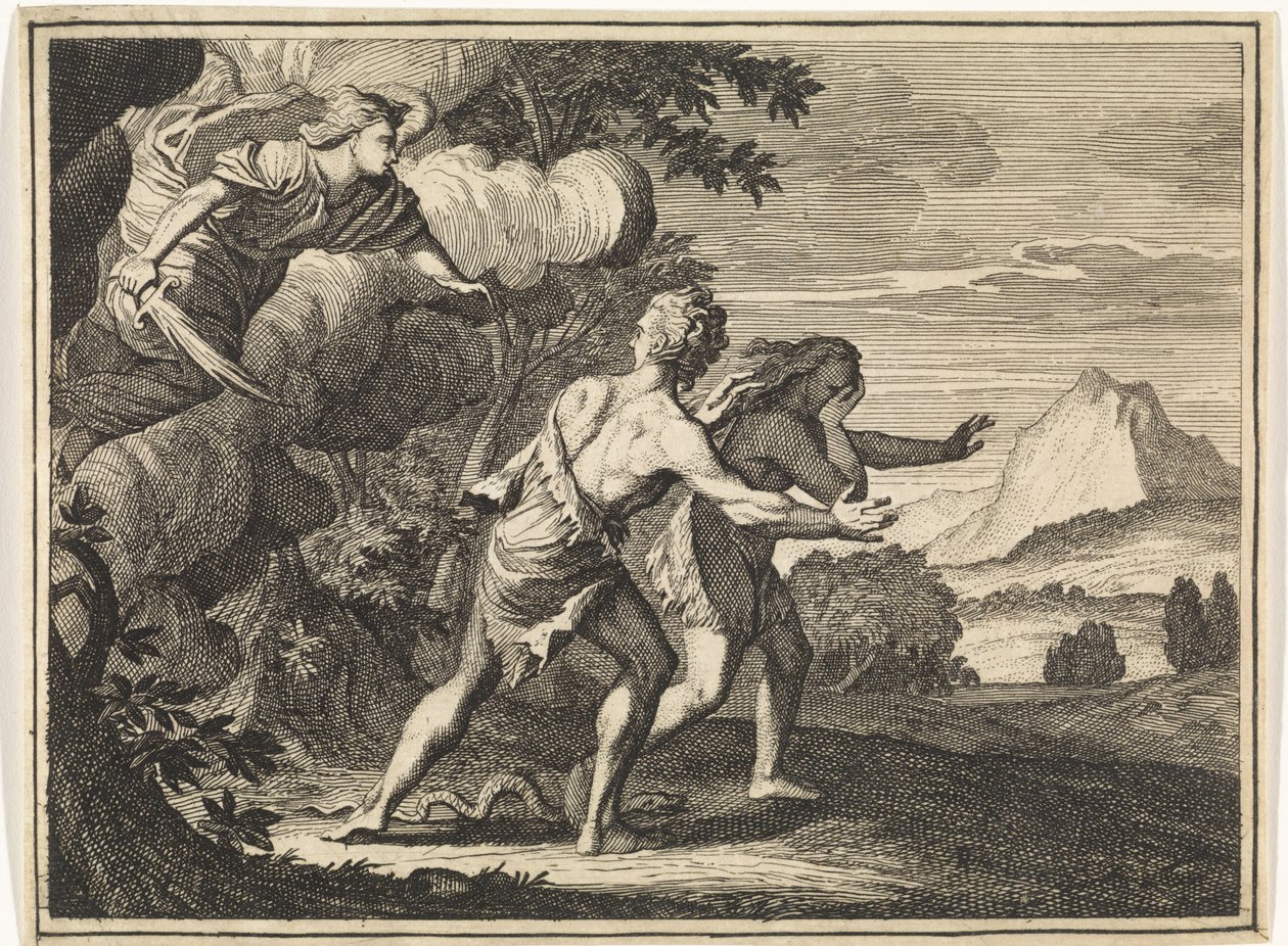 Utvisning från paradiset av Caspar Luyken