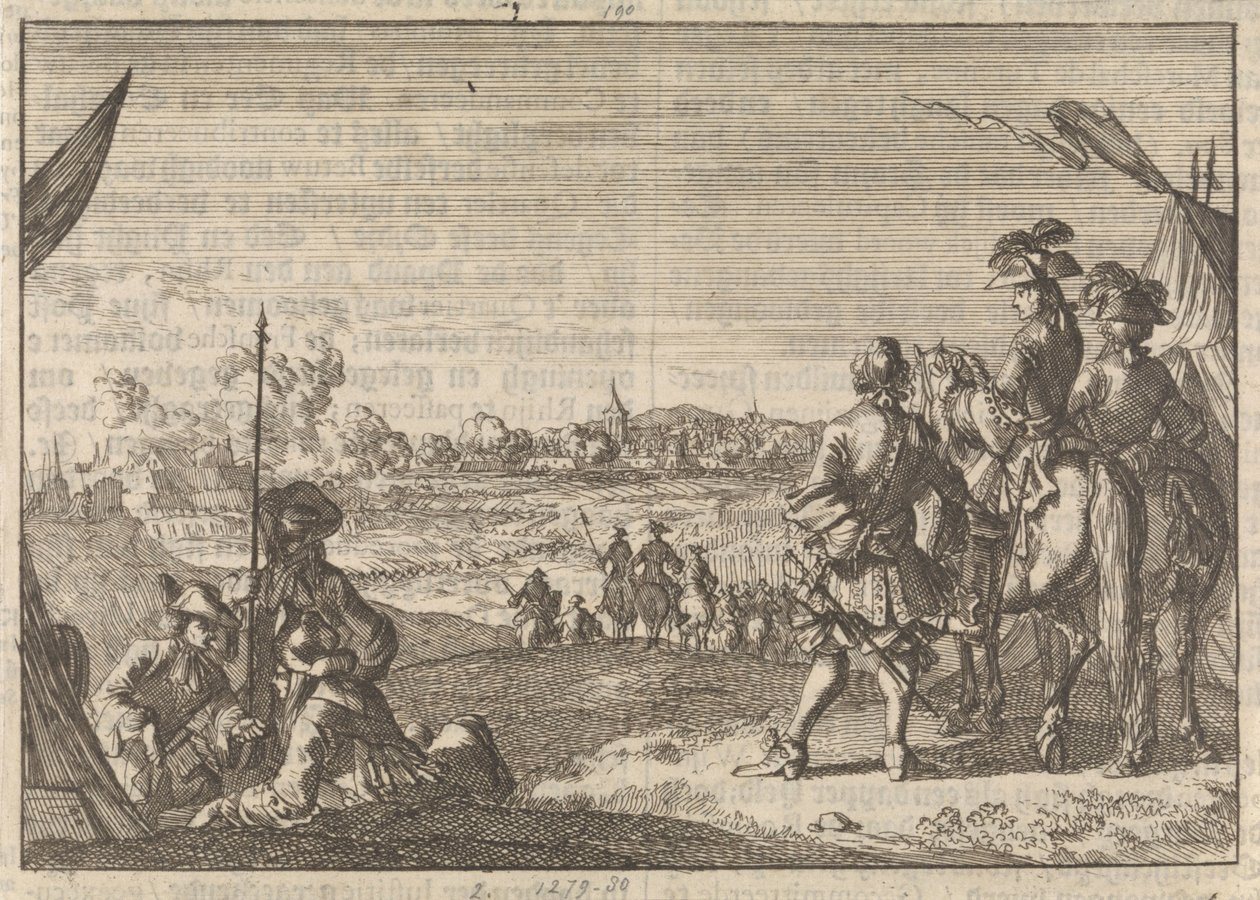 Intar Nijmegen av fransmännen, 1672 av Caspar Luyken