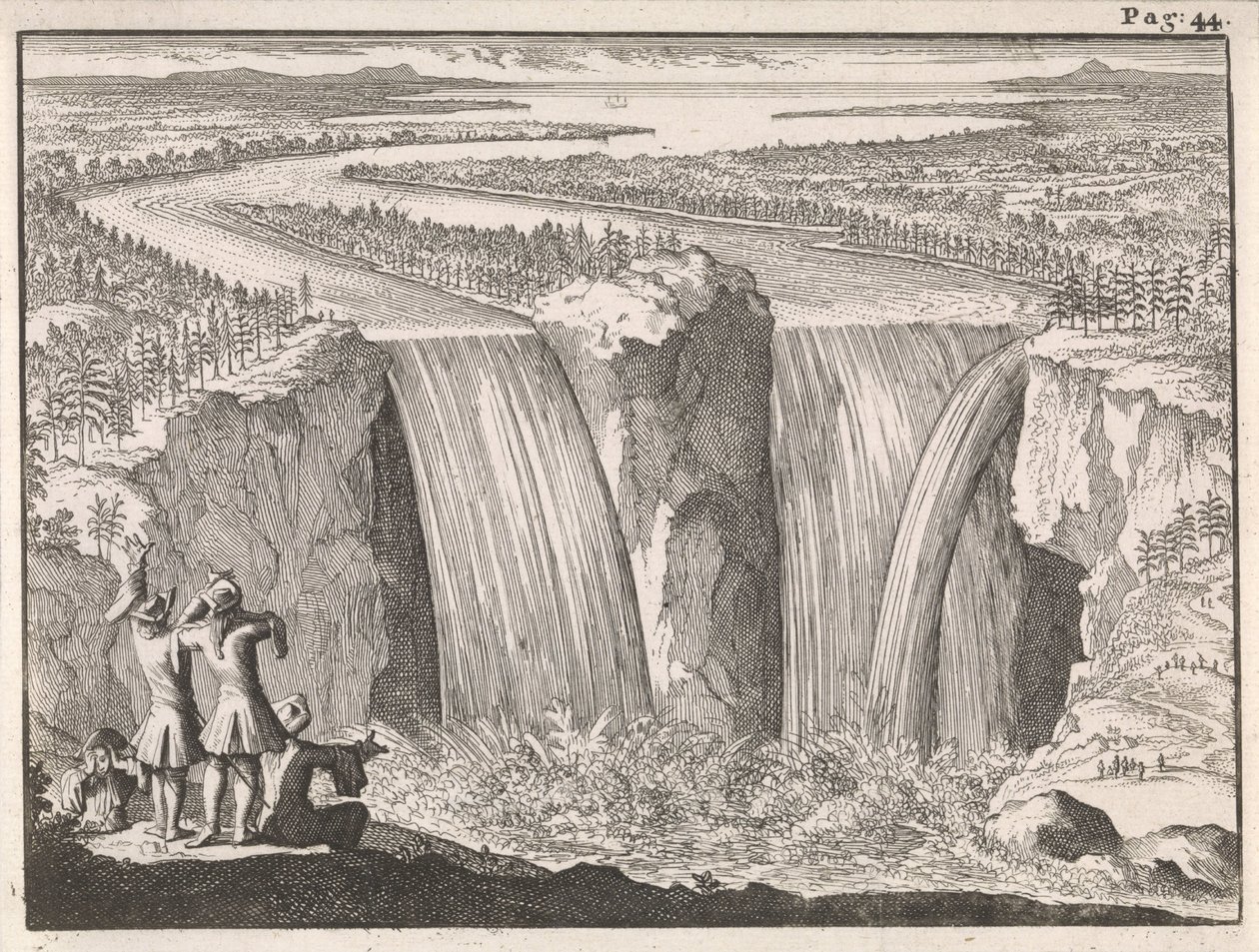 Niagarafallen av Caspar Luyken