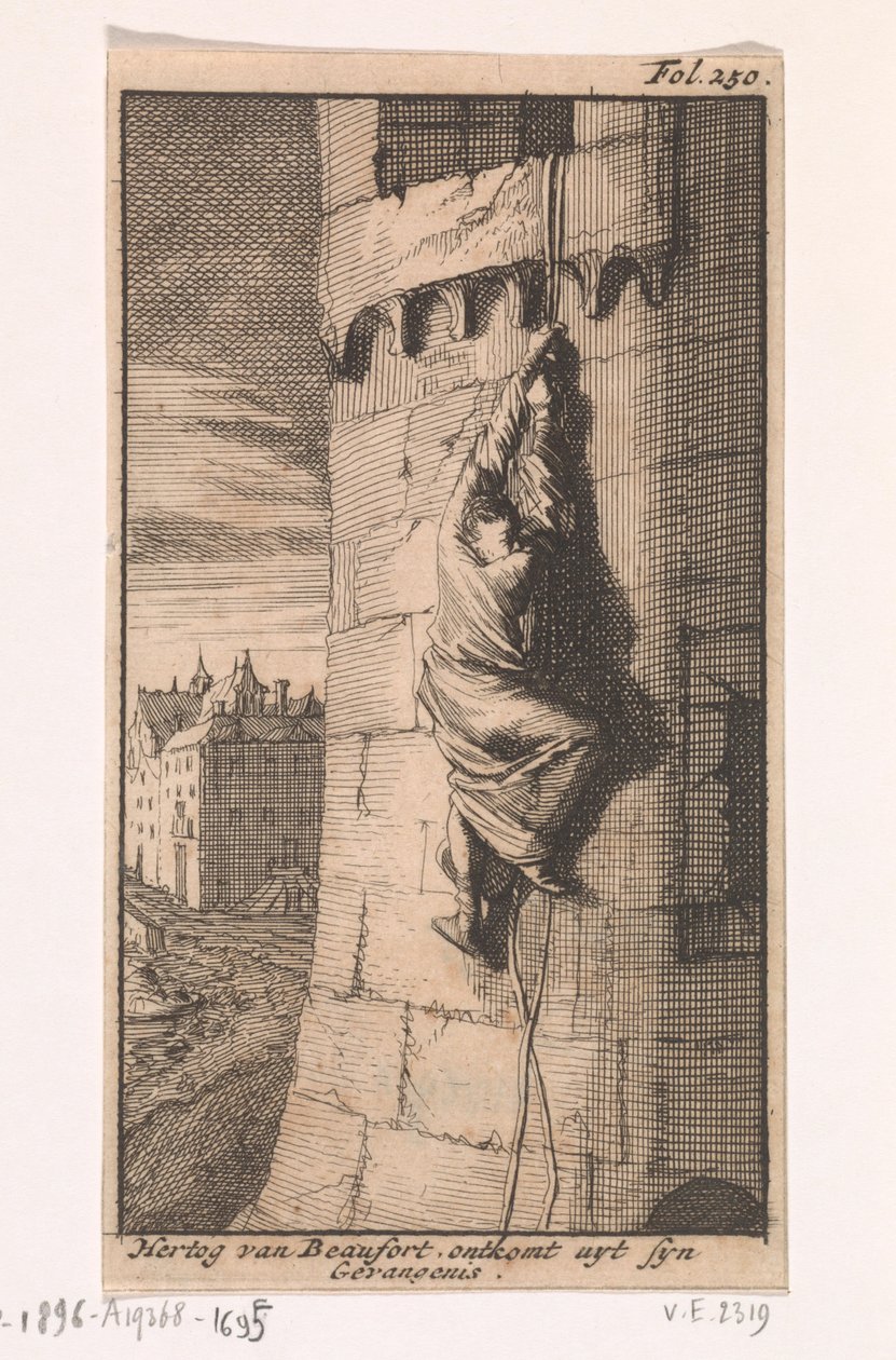 Hertigen av Beauforts flykt, 1648 av Caspar Luyken
