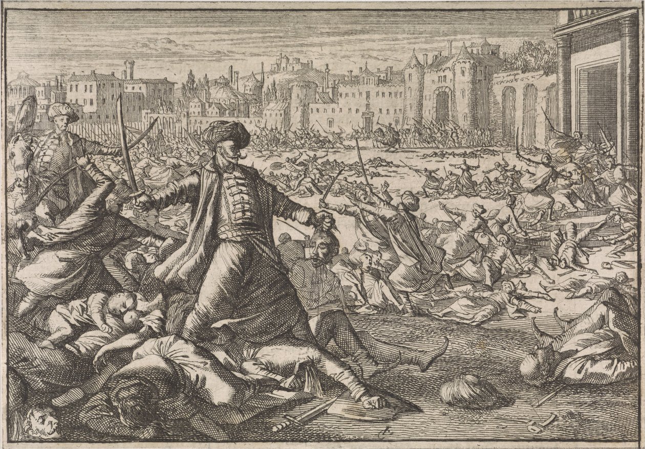 Erövringen av Bagdad av turkarna, 1638 av Caspar Luyken