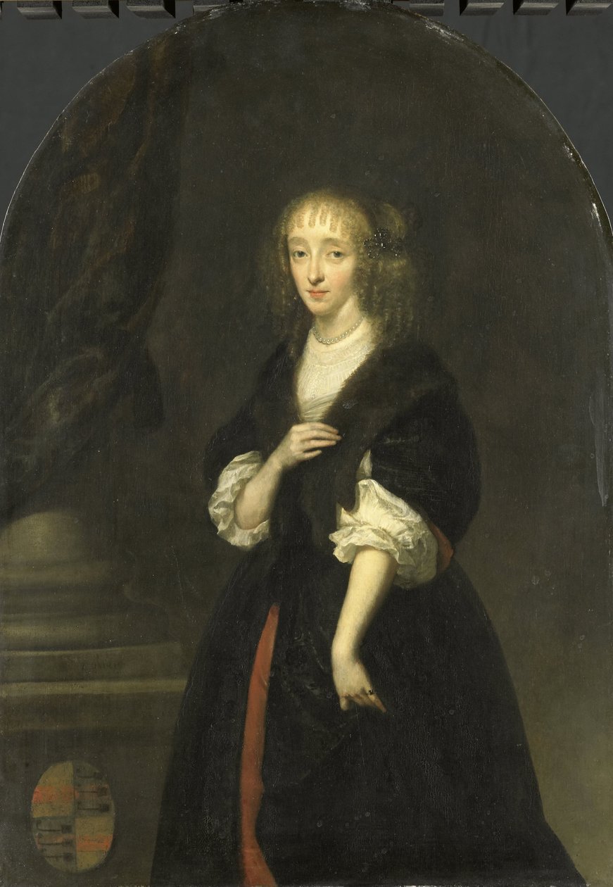 Porträtt av Jacoba Bicker (1640-95), hustru till Pieter de Graeff av Caspar Netscher