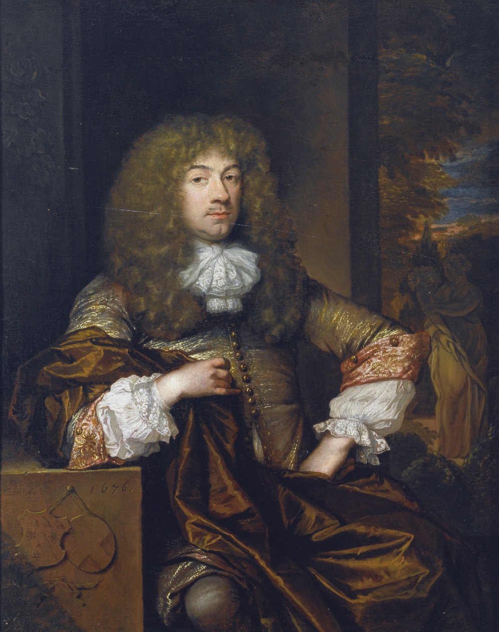 Porträtt av Jan Boudaen Courten (1635-1716) av Caspar Netscher