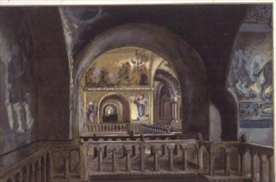 En vy från ett galleri i St.Marks Basilica, Venedig av Caspar Purdon Clarke