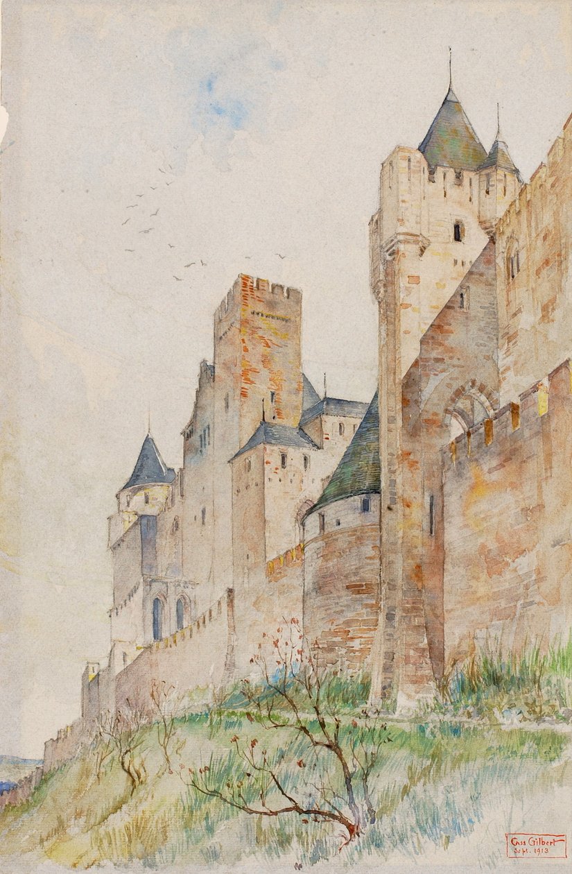 Stridsställningar i Carcassonne, Frankrike av Cass Gilbert