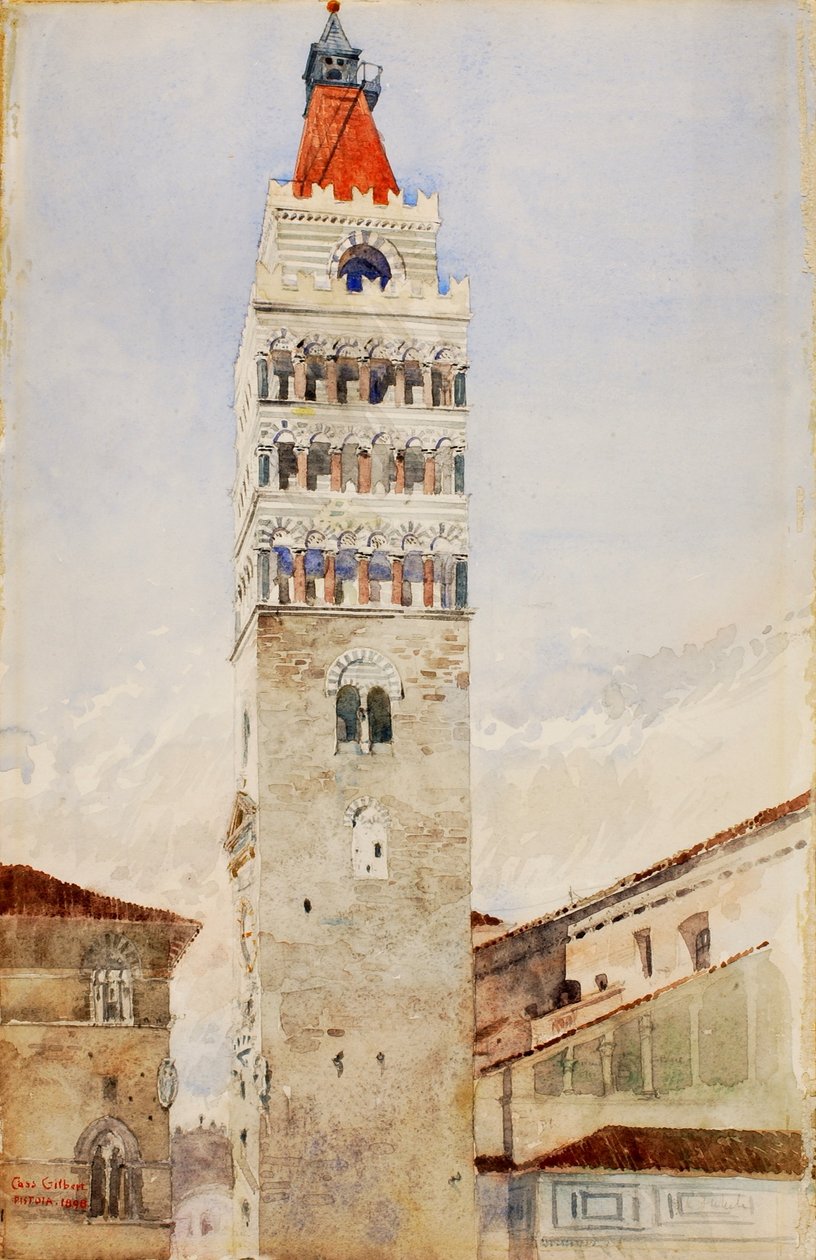 Katedralens torn, Pistoia, Italien av Cass Gilbert