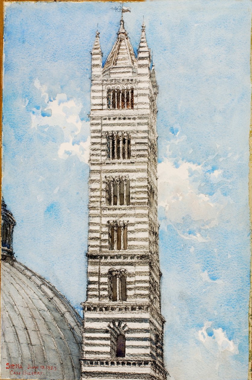 Katedralens torn, Siena av Cass Gilbert