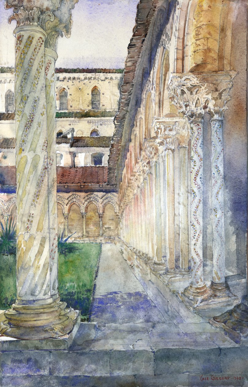 Katedralen i Monreale, Sicilien, 1902. av Cass Gilbert