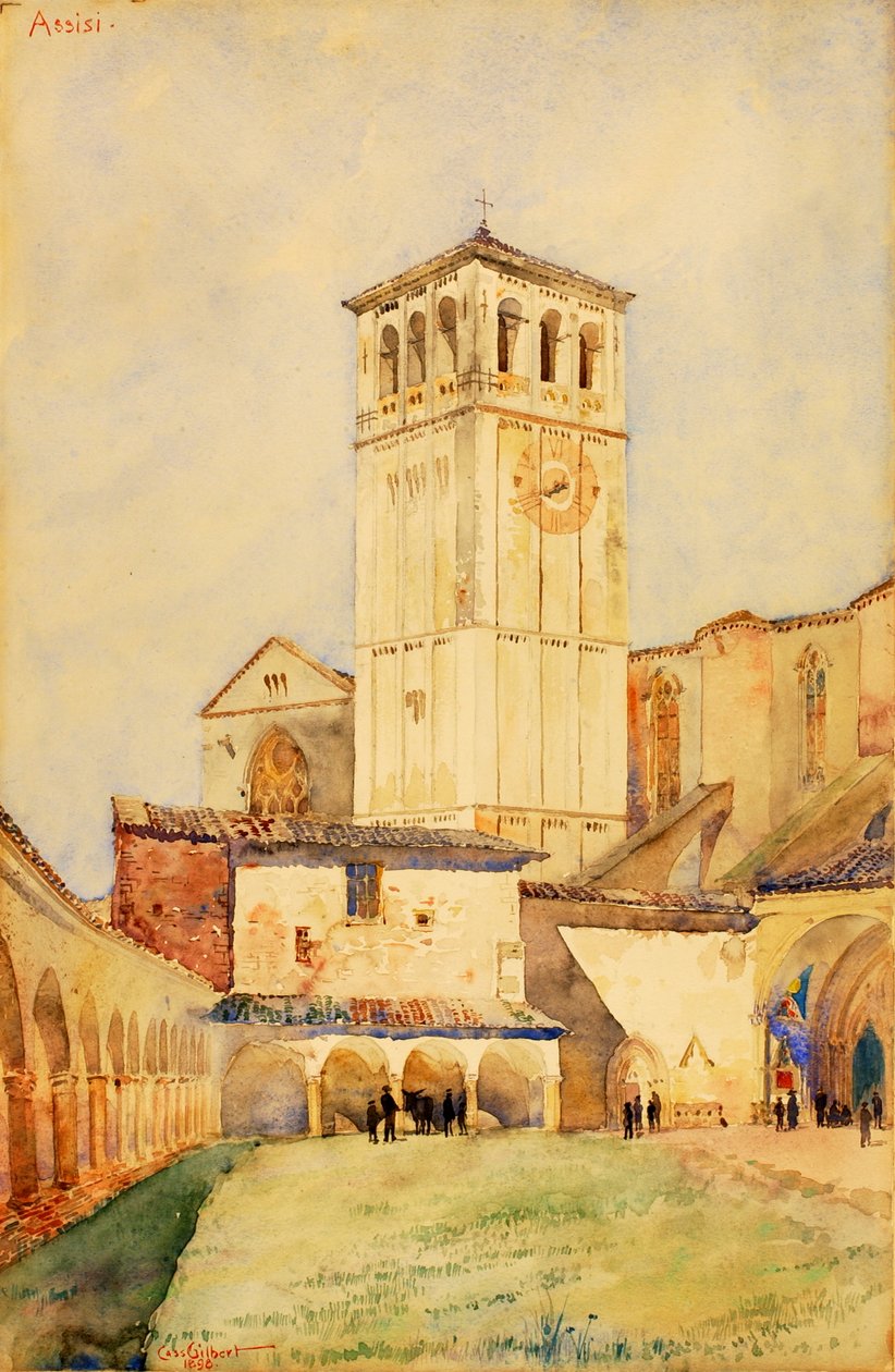 St. Franciskus kyrka, Assisi, 1898. av Cass Gilbert