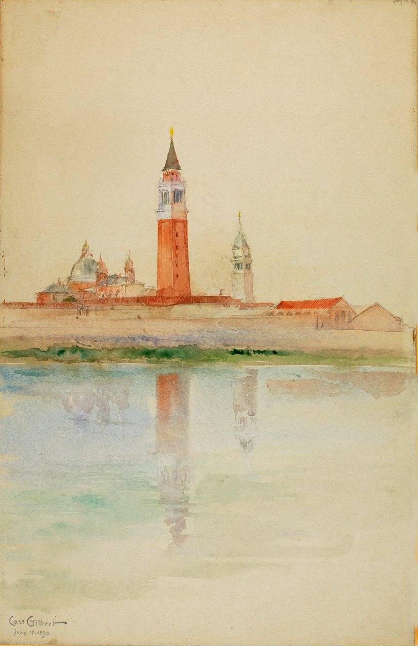 San Giorgio Maggiore, Venedig, 1898. av Cass Gilbert