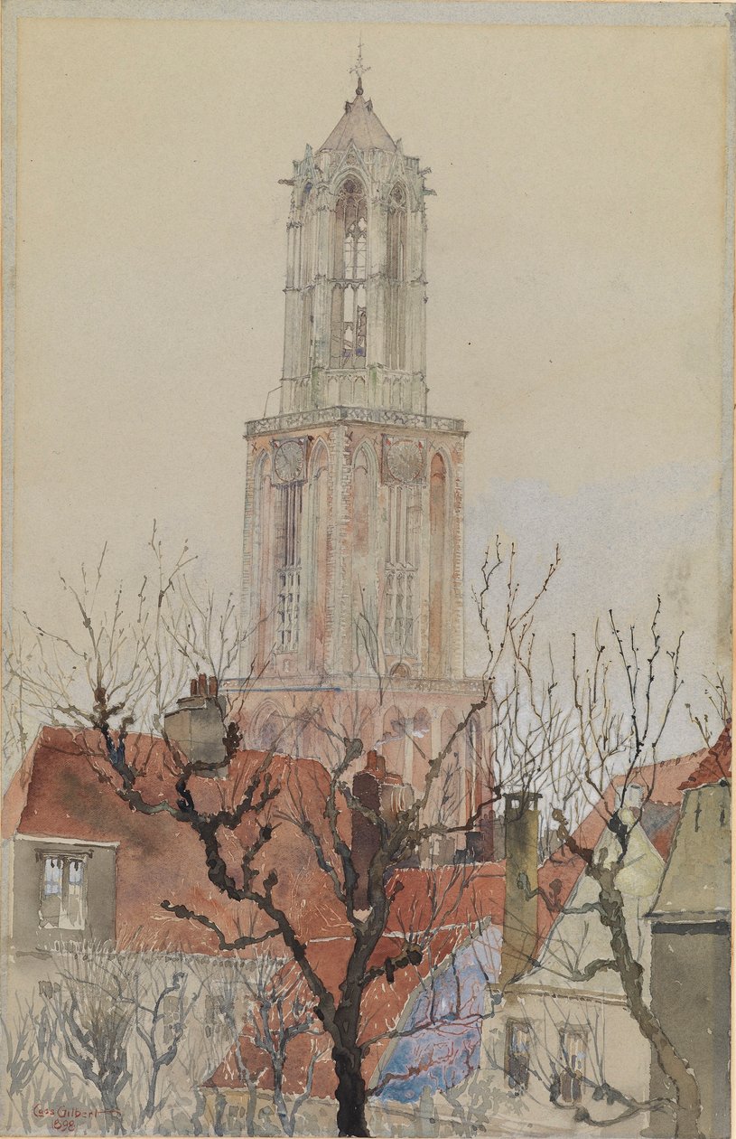 Tornet på katedralen i Utrecht, Holland av Cass Gilbert