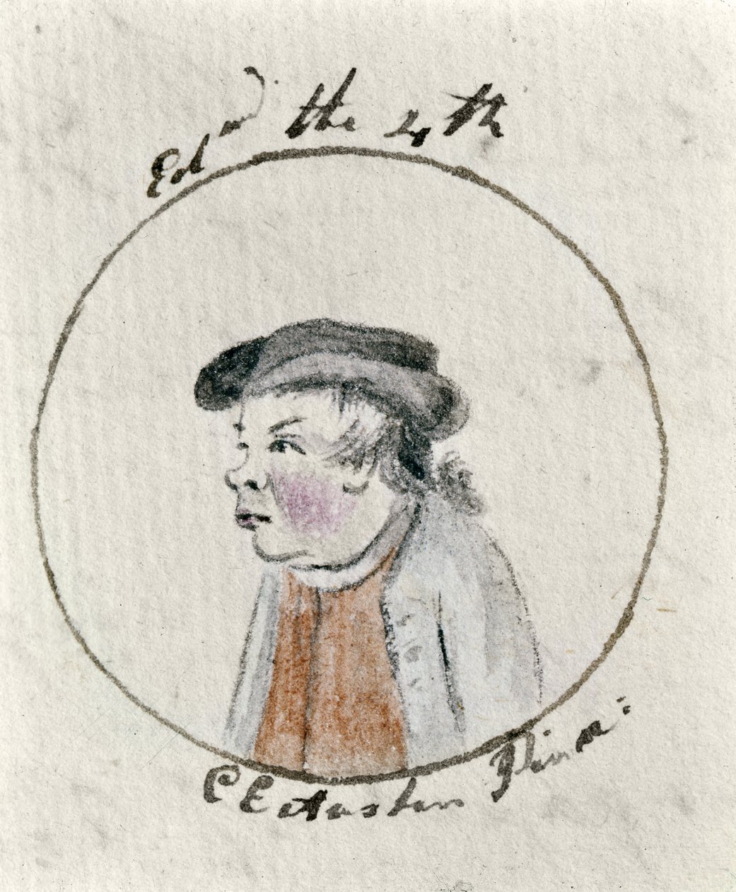Edward IV, ca 1790 (penna & bläck och wc på papper) av Cassandra Austen