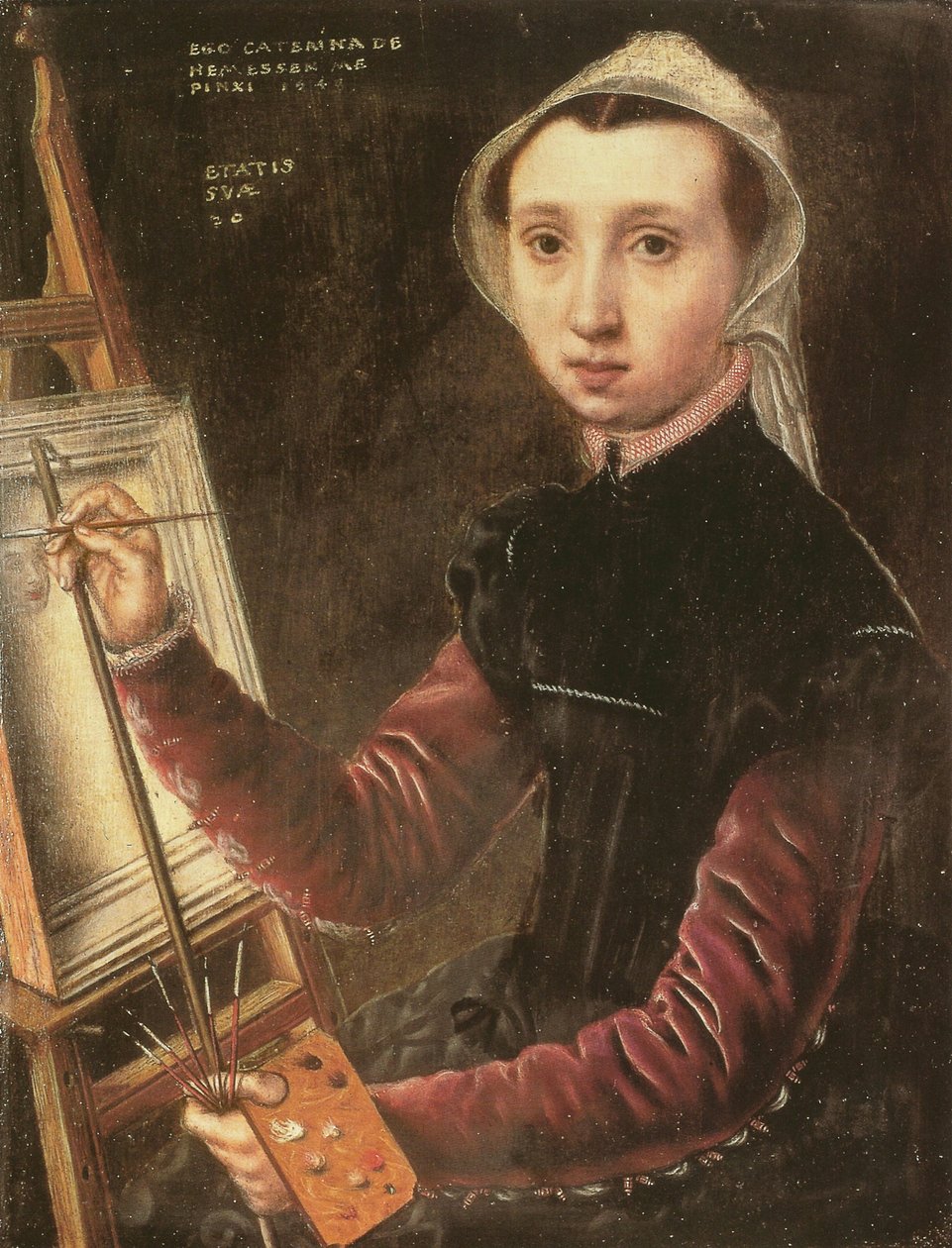 Self-portrait av Catharina van Hemessen