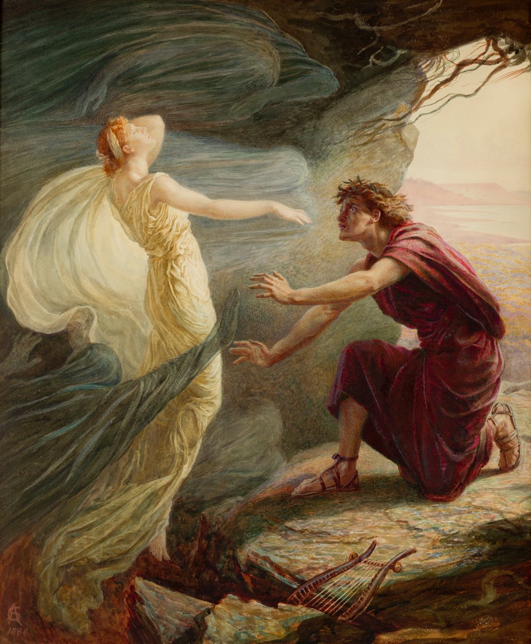 Orfeus och Eurydike av Catharine Adelaide Sparkes