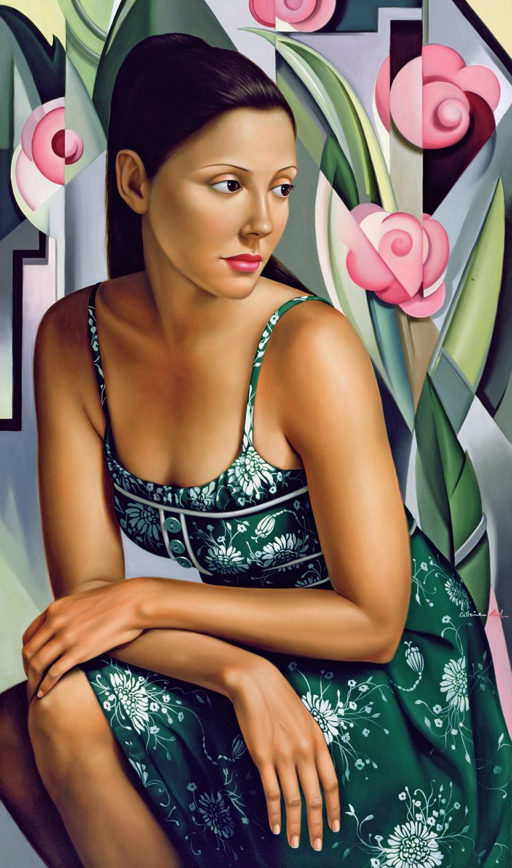 Belle de Jour (olja på linne) av Catherine Abel