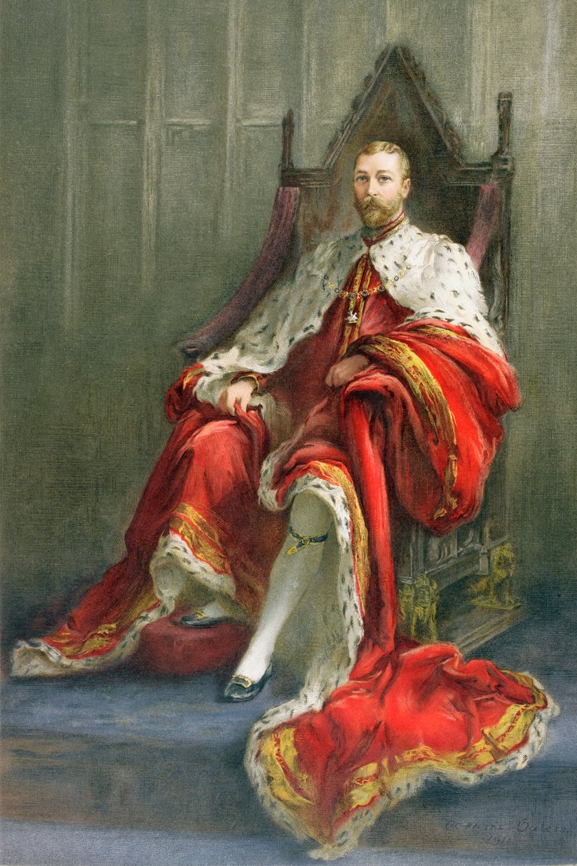 George V, från "The Illustrated London News", 1911 av Catherine Ouless