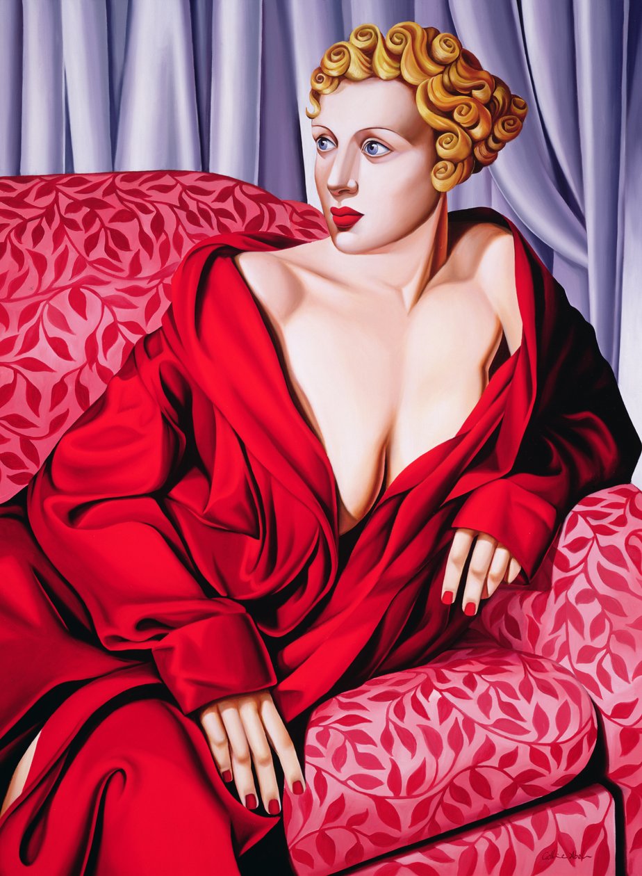 Röd kimono av Catherine Abel