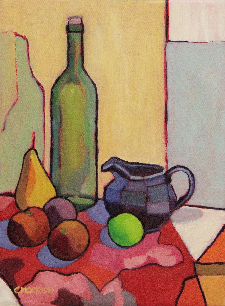 Geometry of Color, 2023 (olja på duk) av Catherine J Martzloff