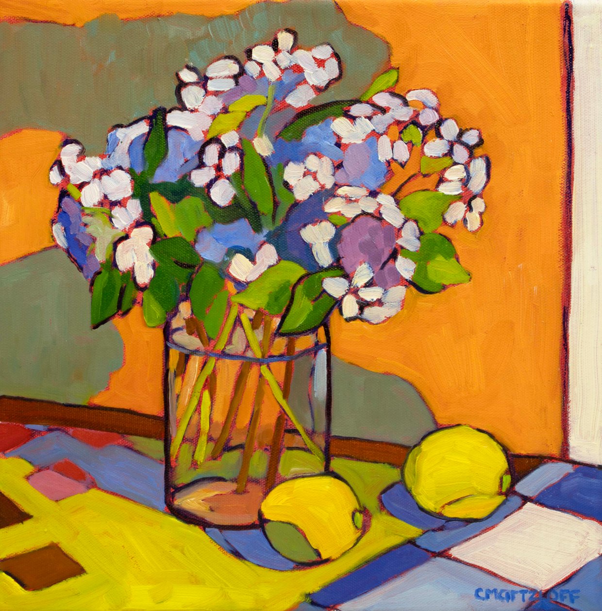Summer II, 2023 (olja på duk) av Catherine J Martzloff