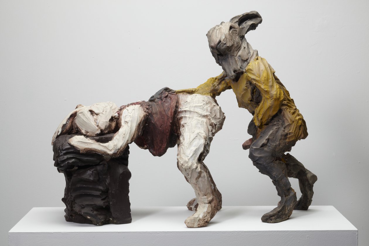 Flopsy, 2009 (Jesmonite, färg) av Cathie Pilkington