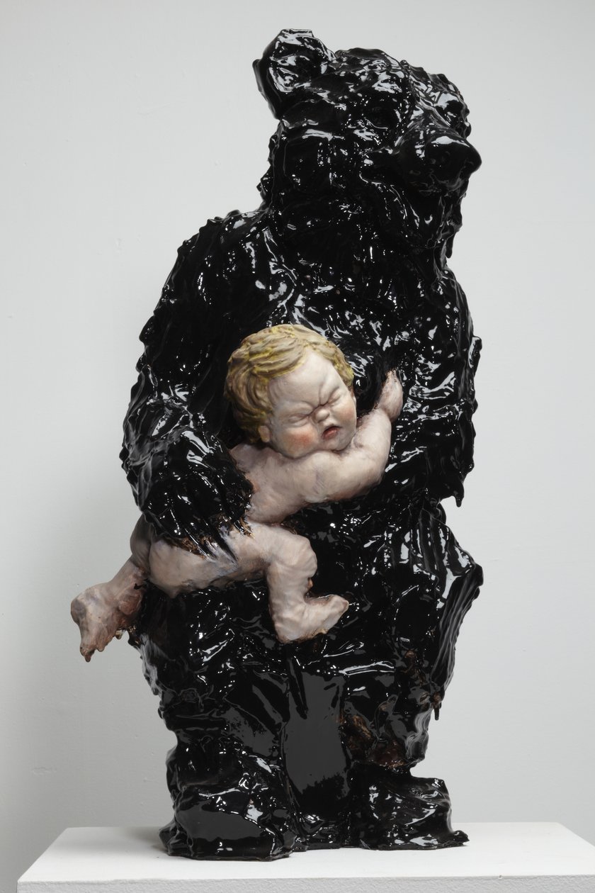 The Foundling, 2010 (jesmonite, färg) av Cathie Pilkington