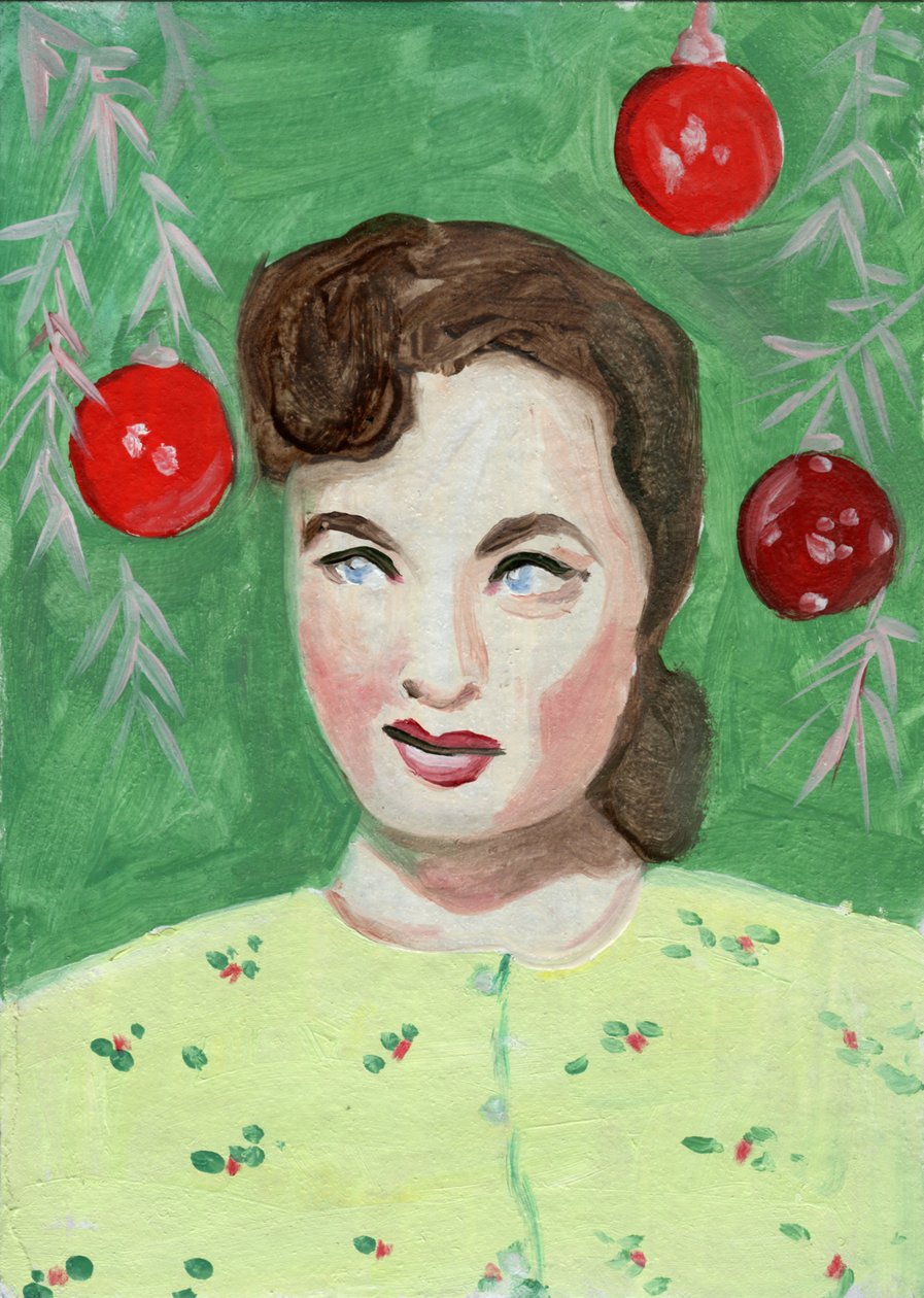 Ann 3, 2023 (olja på papper) av Cathy Lomax