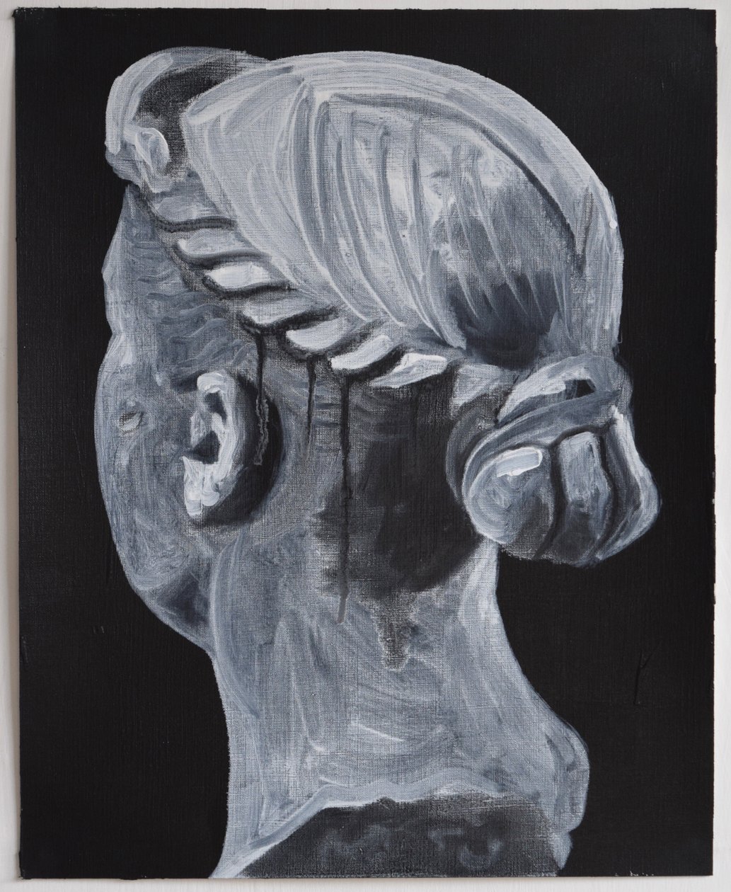 Belladonna: Nodus  Vitta, 2014 (olja  akryl på papper) av Cathy Lomax