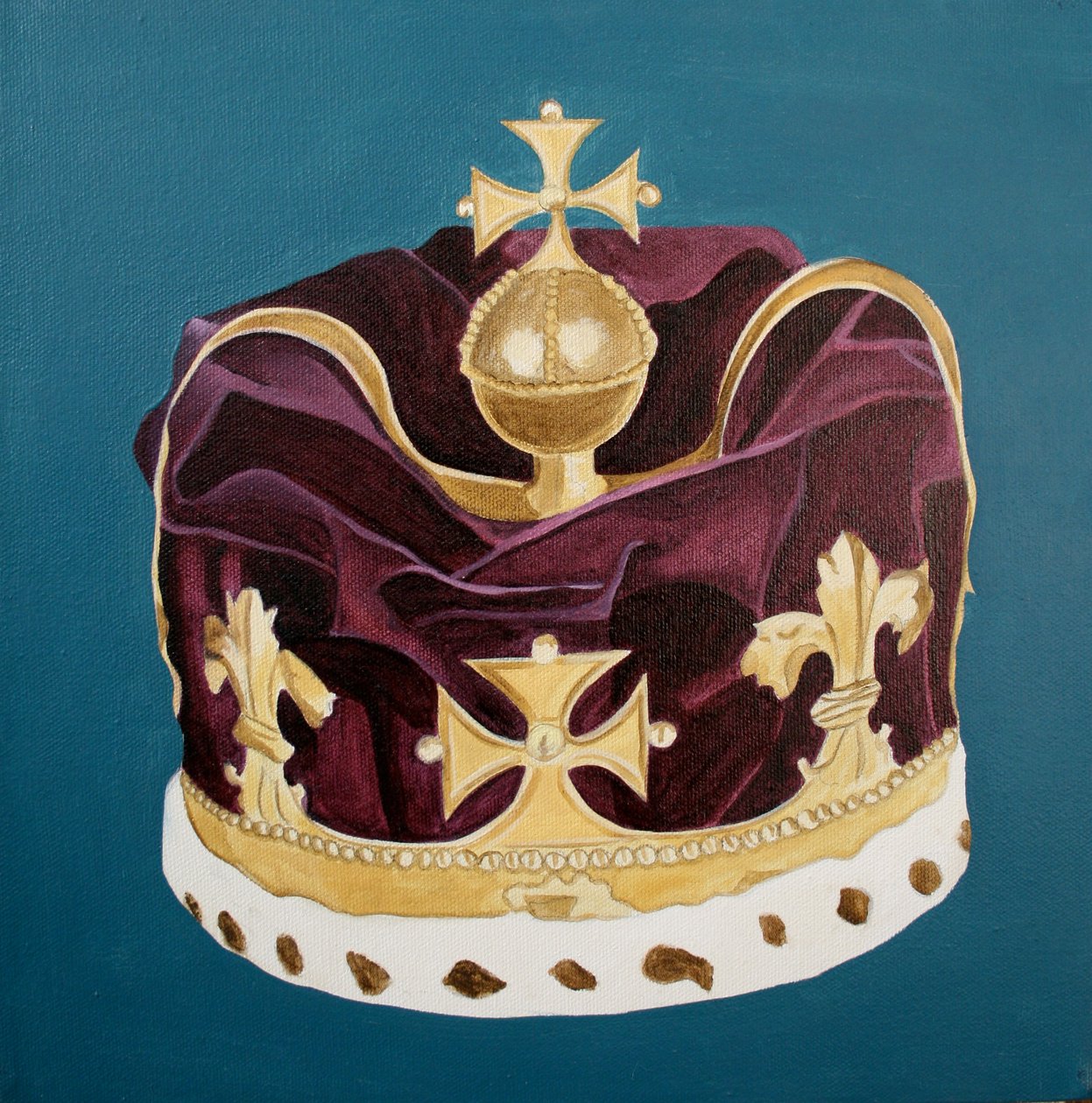 Crown Jewels, 2001 (olja på duk) av Cathy Lomax