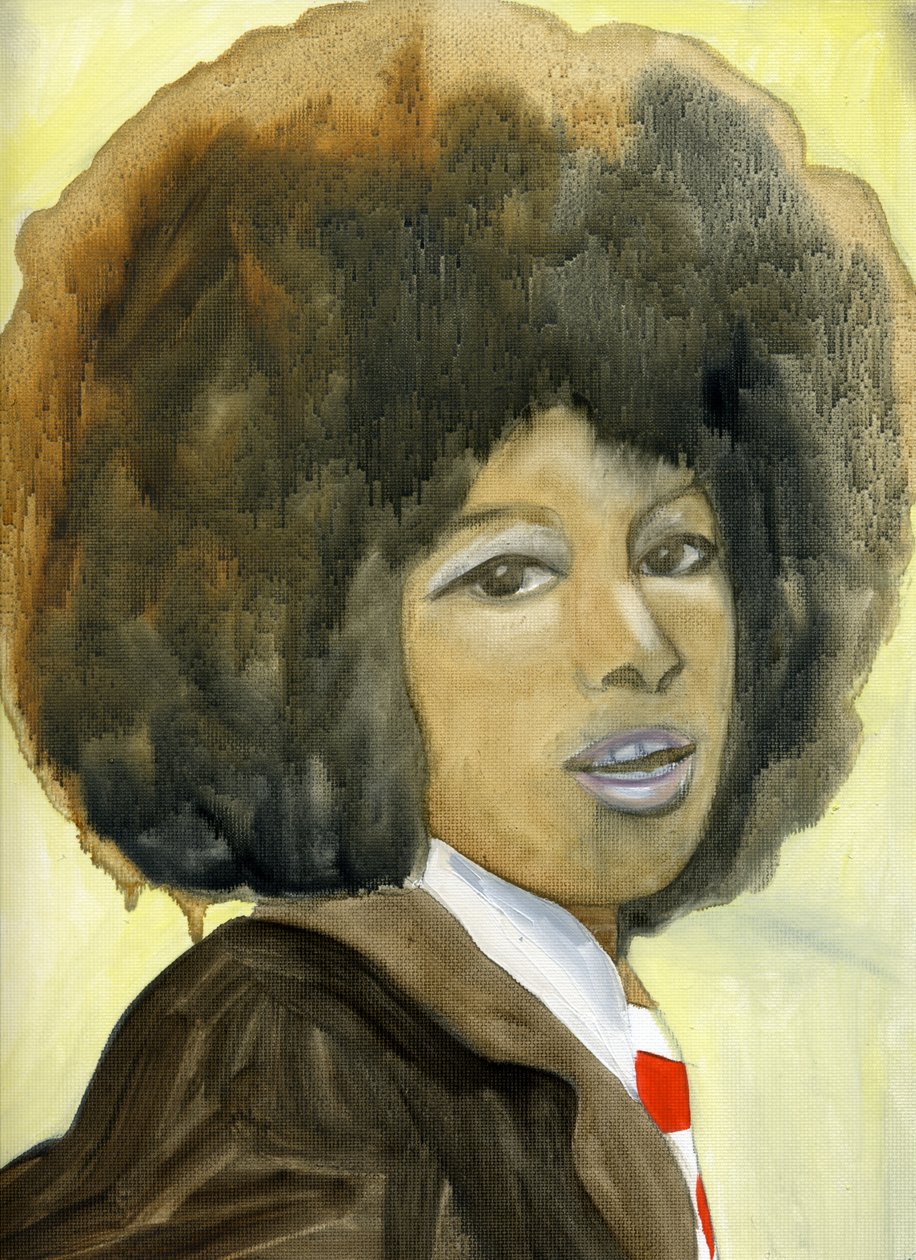 Marsha Hunt, 2007 (olja på duk, papper) av Cathy Lomax