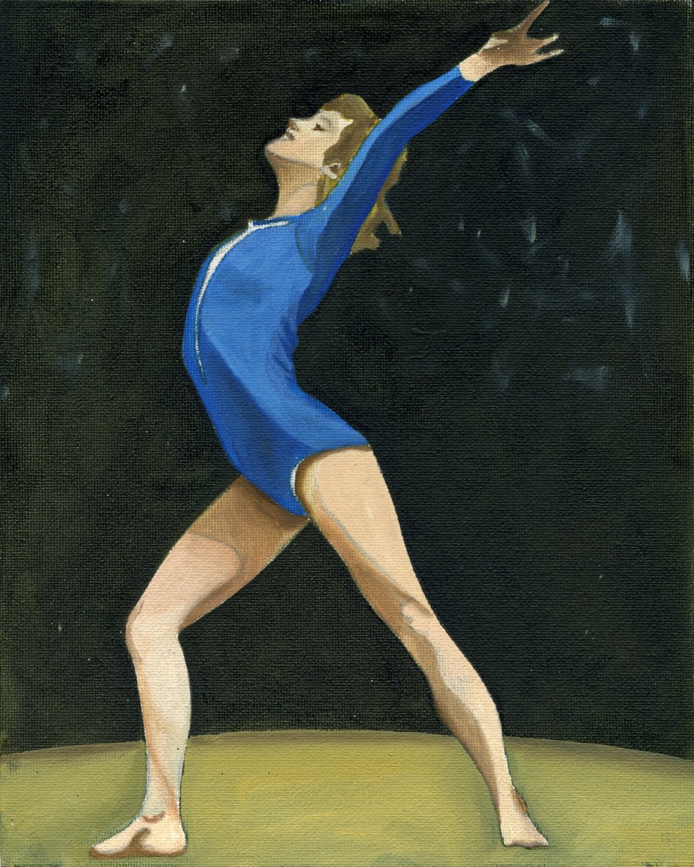 Olga, 2003 (olja på duk, kartong) av Cathy Lomax