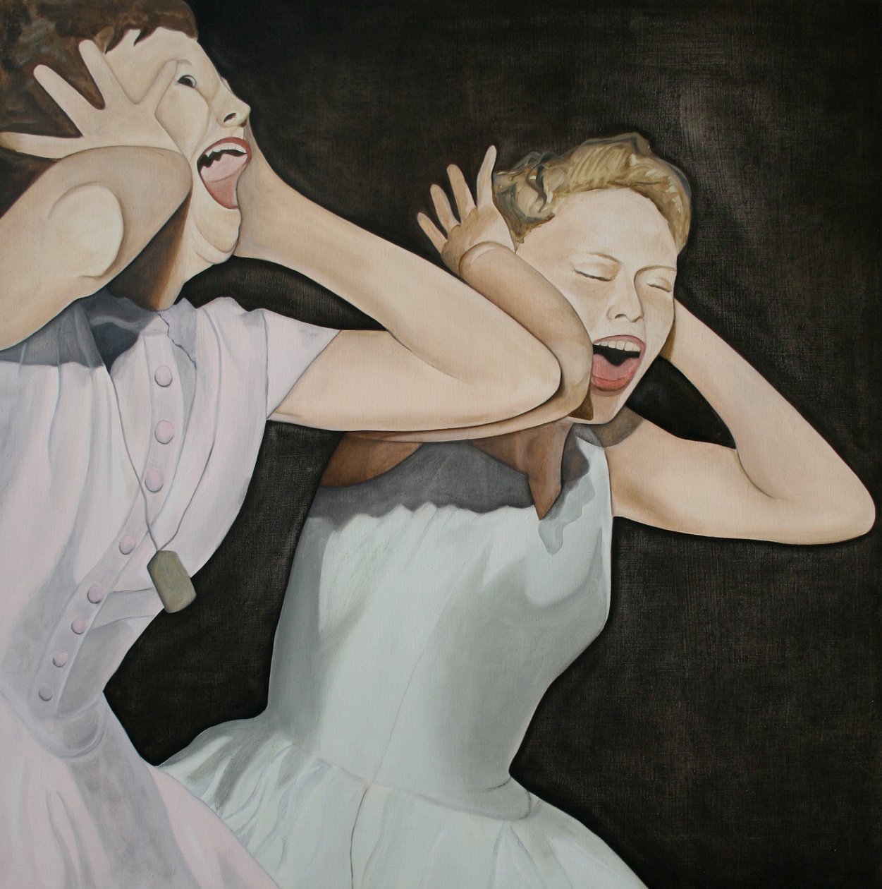 Shang-a-lang, 2003 (olja på linne) av Cathy Lomax