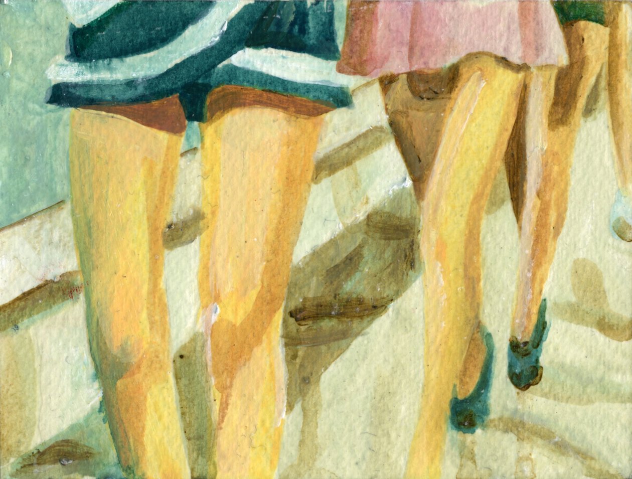 Southport, 2008 (akryl på kort) av Cathy Lomax