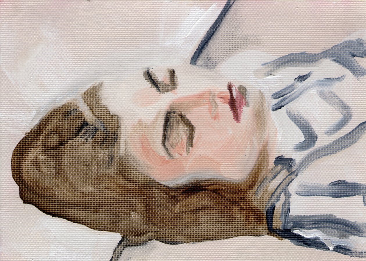 Toni Marachek, 2016 (olja på papper) av Cathy Lomax