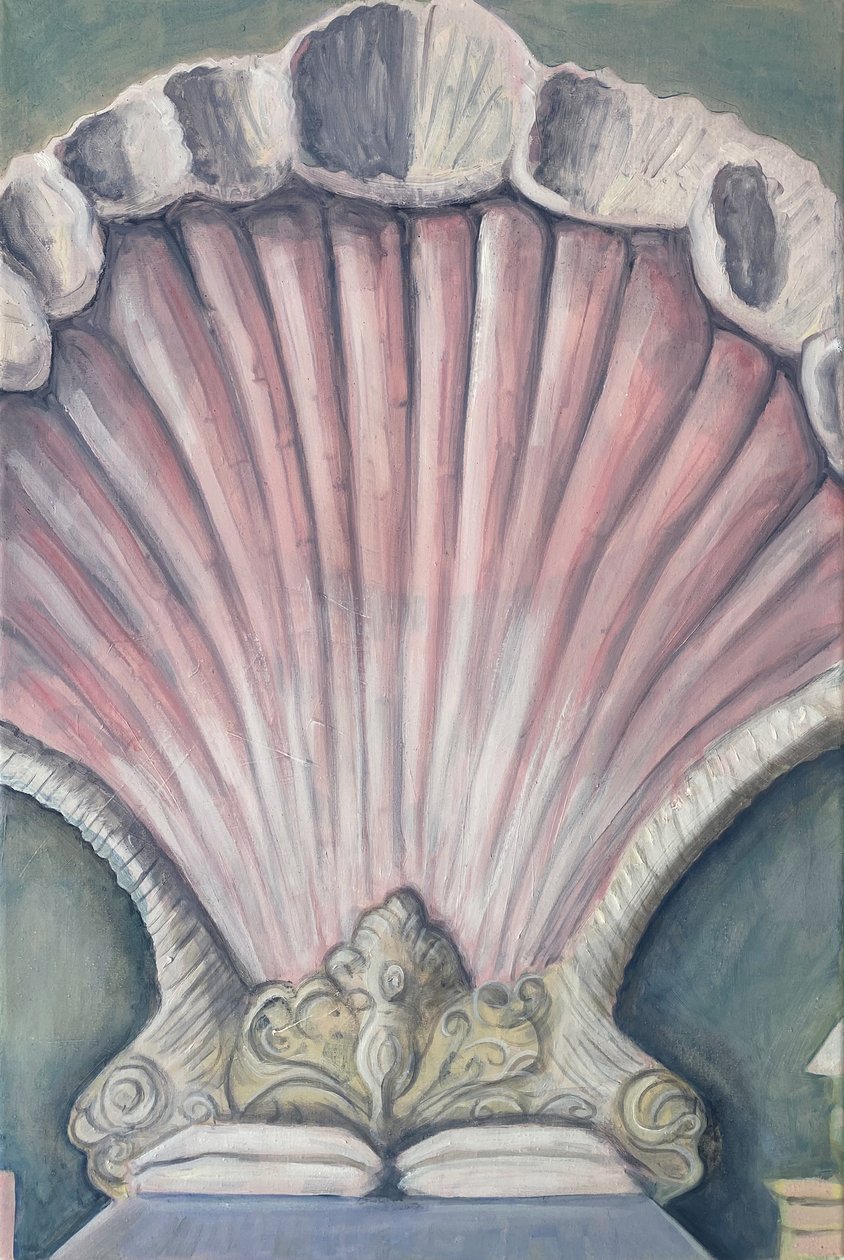 Venus Bed, 2023 (olja på linne) av Cathy Lomax