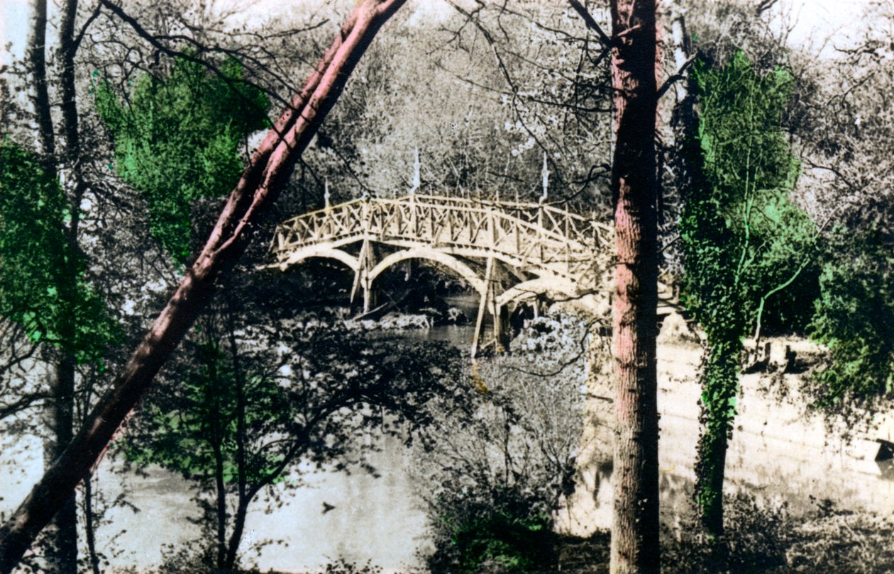 Bro över Themsen vid Nuneham Courtenay, Oxfordshire, 1926. av Cavenders Ltd