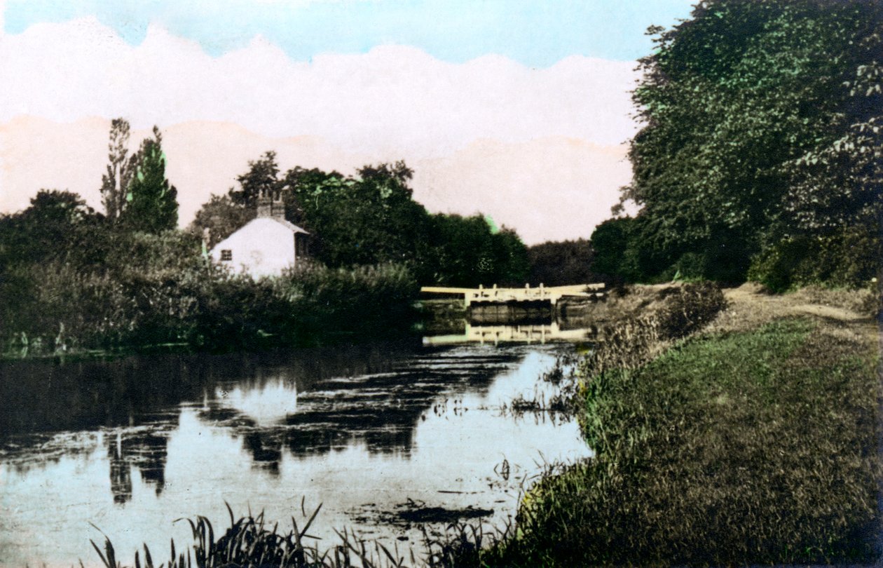 Sonning Lock vid Themsen, Berkshire, 1926. av Cavenders Ltd