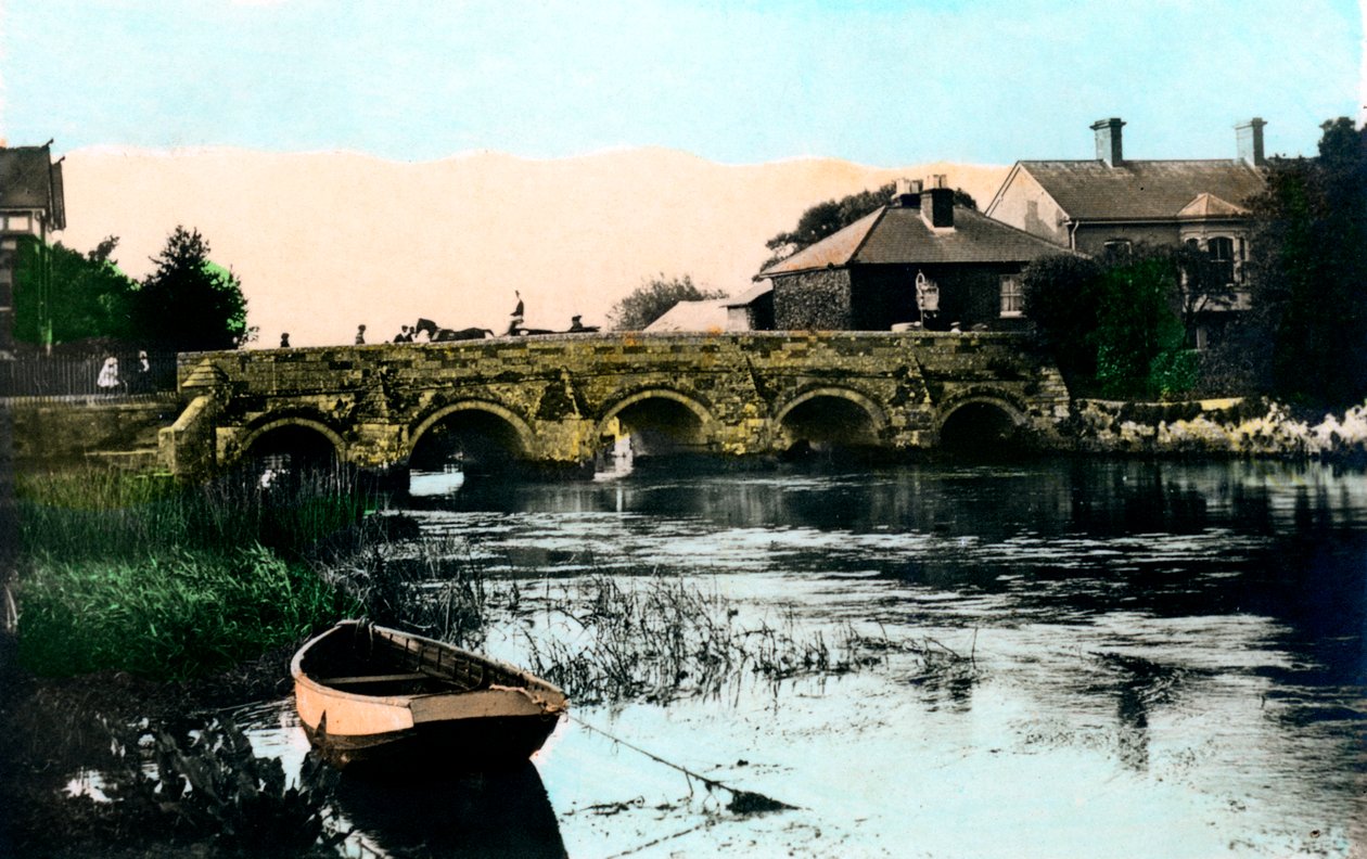 The Old Bridge, Christchurch, Dorset, 1926. av Cavenders Ltd